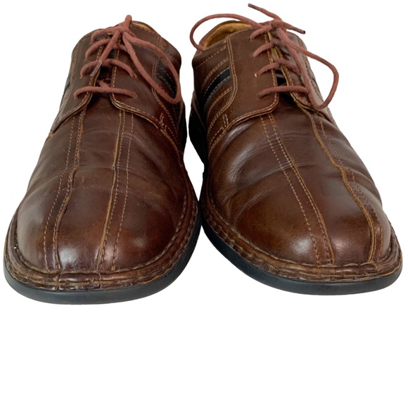 JOSEF SEIBEL Brown & Black Leather Oxfords - Picture 9 of 14